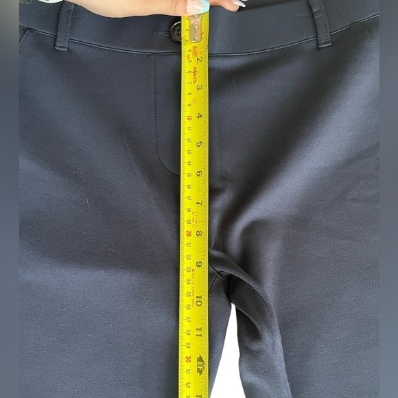 Betabrand Classic Dress Pant Yoga Pant | Straight, medium Long, Navy Blue - Picture 6 of 11